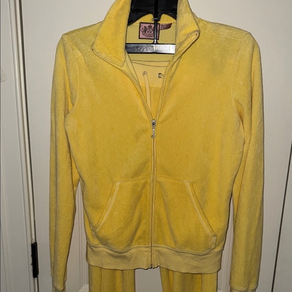 Yellow terry cloth Juicy Couture Tracksuit set - Picture 5 of 9